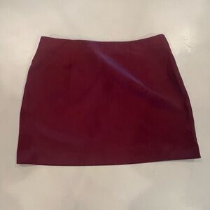 Elegant Burgundy Women's Skirt